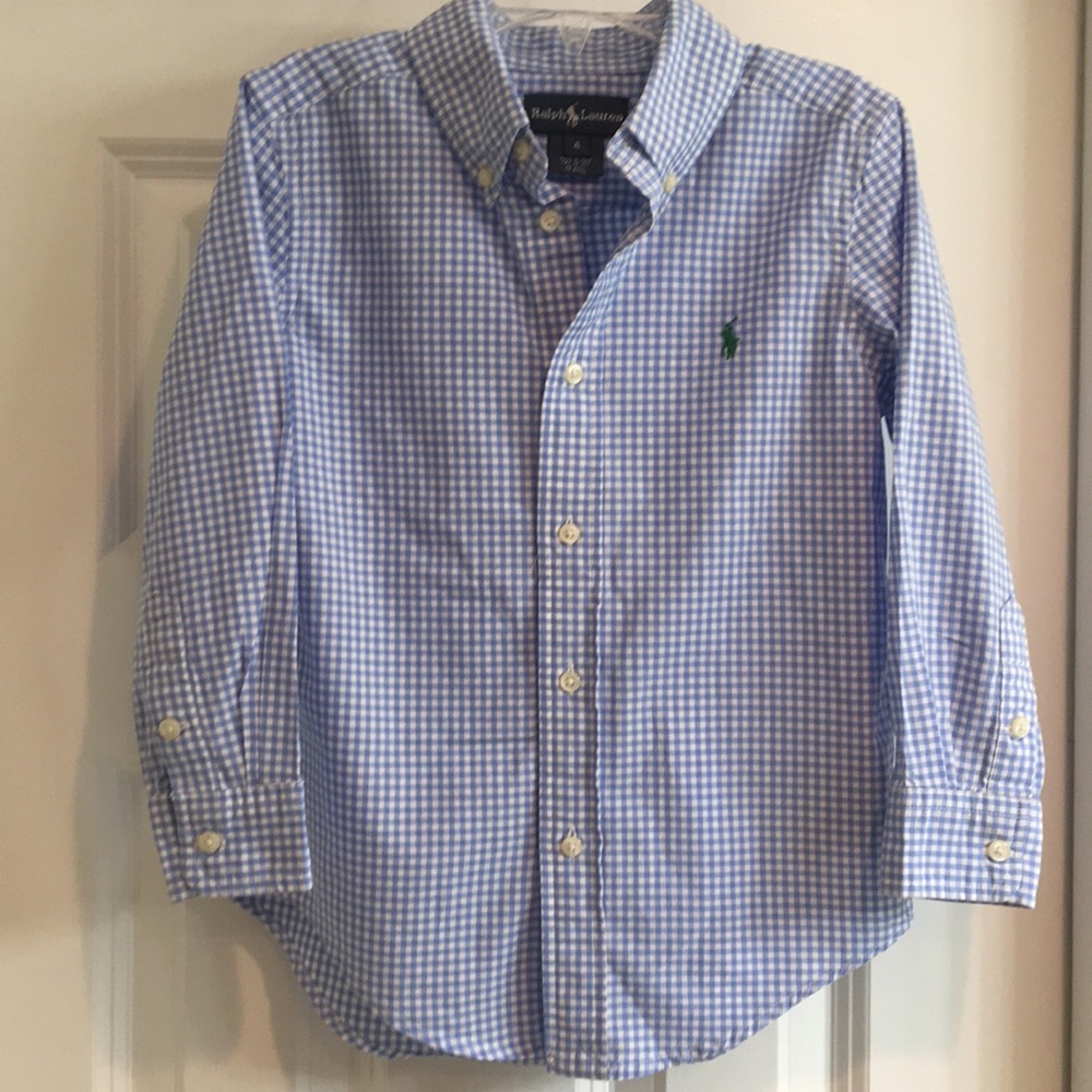 Ralph Lauren Boys Button Down Shirt Size 4